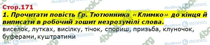ГДЗ Українська література 7 клас сторінка Стр.171